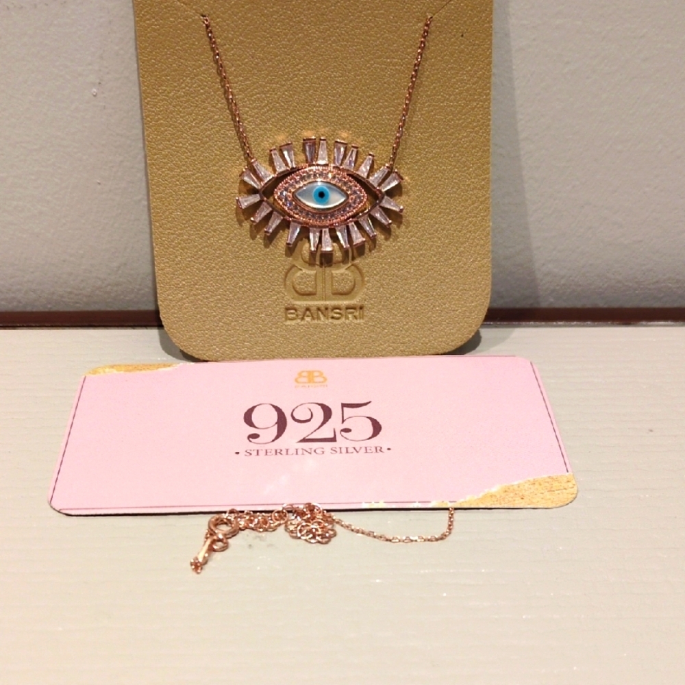 NWT Swarovski Gold Evil Eye Necklace